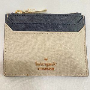 Kate Spade Beige/Black Coin Purse Card Holder